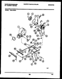 DRYER MOTOR, BLOWER AND BELT Diagram and Parts List for SM115PXD3  Frigidaire Washer
