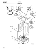 CABINET / TOP Diagram and Parts List for FWS777GFT0  Frigidaire Washer