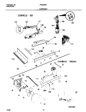CONTROLS Diagram and Parts List for FRS20ZSHB1  Frigidaire Refrigerator