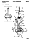 TRANSMISSION Diagram and Parts List for WWX645JBS1  Frigidaire Washer