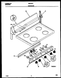 BACKGUARD Diagram and Parts List for CE307SP2W1  Frigidaire Range