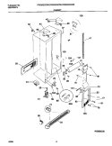 CABINET Diagram and Parts List for FRS26ZGGB0  Frigidaire Refrigerator