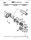 BLOWER AND DRIVE PARTS Diagram and Parts List for DE27T3WXFD  Gibson Dryer