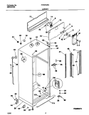 CABINET Diagram and Parts List for FRT21ILRGW3  Frigidaire Refrigerator