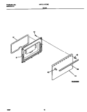 DOOR Diagram and Parts List for MPF311PCWD  Frigidaire Range