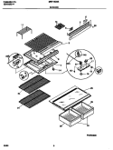 SHELVES Diagram and Parts List for MRT15CSEDB  Frigidaire Refrigerator