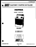 COVER Diagram and Parts List for 31-6758-66-01  Tappan Range