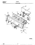 CONTROL PANEL Diagram and Parts List for F21C645CS3  Frigidaire Washer