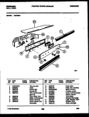 CONTROL PANEL Diagram and Parts List for RG74BF3  Frigidaire Wall Oven