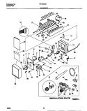 ICE MAKER Diagram and Parts List for FRT26XGCW3  Frigidaire Refrigerator