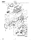 ICE MAKER Diagram and Parts List for FRT21NNCW3  Frigidaire Refrigerator