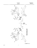 BURNER Diagram and Parts List for FGC36C4HCD  Frigidaire Cooktop
