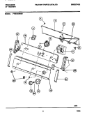 CONSOLE & CONTROLS Diagram and Parts List for FWS445RBS0  Frigidaire Washer