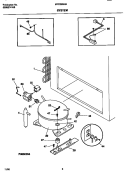SYSTEM Diagram and Parts List for MFC25M4BW4  Frigidaire Freezer