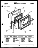DOOR PARTS Diagram and Parts List for RS33BFL2  Frigidaire Range