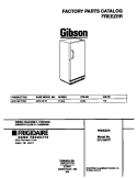 COVER Diagram and Parts List for GFU16F7FW0  Gibson Freezer