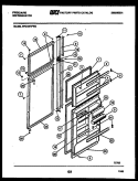 DOOR PARTS Diagram and Parts List for FPCI19TIFF2  Frigidaire Refrigerator