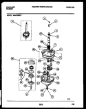 TRANSMISSION PARTS Diagram and Parts List for WA4720RW1  Frigidaire Washer