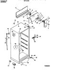 CABINET W / FAN ASSEMBLY Diagram and Parts List for MRT18CNBY1  Frigidaire Refrigerator