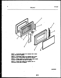 DOOR PARTS Diagram and Parts List for 56-2651-10-01  Tappan Microwave