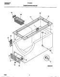 CABINET / CONTROL / SHELVES Diagram and Parts List for FFC09M5CW0  Frigidaire Freezer