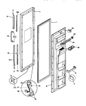FREEZER DOOR Diagram and Parts List for GRS22WNCD1  Gibson Refrigerator
