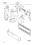 BACKGUARD Diagram and Parts List for FEF365ASE  Frigidaire Range