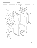 REFRIGERATOR DOOR Diagram and Parts List for EW26SS65GS0  Electrolux Refrigerator