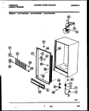 CABINET PARTS Diagram and Parts List for FFU14M7AW4  Frigidaire Freezer