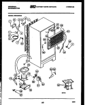SYSTEM AND AUTOMATIC DEFROST PARTS Diagram and Parts List for GTN140WGV4  Frigidaire Refrigerator