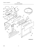ICE & WATER DISPENSER Diagram and Parts List for GHSC39EGPB0  Frigidaire Refrigerator