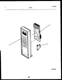CONTROL PANEL Diagram and Parts List for 56-9631-10-02  Tappan Microwave