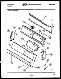 CONSOLE AND CONTROL PARTS Diagram and Parts List for WA8800PW0  Frigidaire Washer