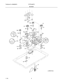 BURNER Diagram and Parts List for CPDF4085KF2  Frigidaire Range