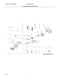RECOMMENDED SPARE PARTS Diagram and Parts List for CAE10ESRR410A11  Crosley Air Conditioner
