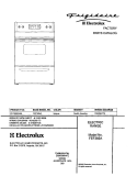 COVER Diagram and Parts List for FEF365AQA  Frigidaire Range