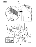 SYSTEM Diagram and Parts List for CAF11  Frigidaire Freezer