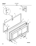DOOR Diagram and Parts List for FFC15C7AW3  Frigidaire Freezer