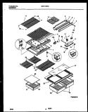 SHELVES AND SUPPORTS Diagram and Parts List for WRT17GHAW0  Frigidaire Refrigerator