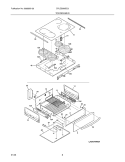 TOP / DRAWER Diagram and Parts List for CPLES399EC8  Frigidaire Wall Oven