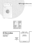 COVER Diagram and Parts List for GLTR1670FS1  Frigidaire Washer