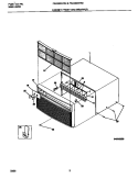 CABINET FRONT AND WRAPPER Diagram and Parts List for FAC082G7A3  Frigidaire Air Conditioner
