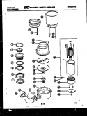 FOOD DISPOSER PARTS Diagram and Parts List for FD5000D  Frigidaire Food Waste Disposer