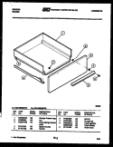 DRAWER PARTS Diagram and Parts List for CEA1M2WSTD  Gibson Range