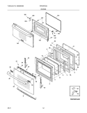 DOORS Diagram and Parts List for EW30MC65JW2  Electrolux Microwave Oven Combo