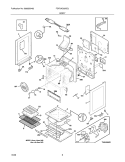 BODY Diagram and Parts List for FGFLMC55GCJ  Frigidaire Range