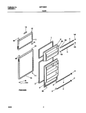 DOORS Diagram and Parts List for MRT18BSCW3  Frigidaire Refrigerator