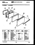 DOOR PARTS Diagram and Parts List for CEC1M2WXB  Gibson Range