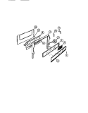CONSOLE, PANELS Diagram and Parts List for GCG34BNL1  Frigidaire Range