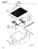 TOP / DRAWER Diagram and Parts List for MEF365BHD5  Frigidaire Wall Oven